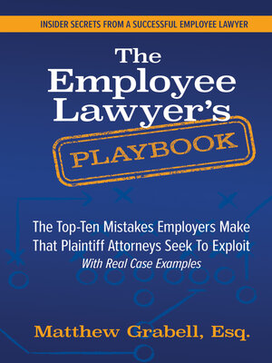 cover image of The Employee Lawyer's Playbook